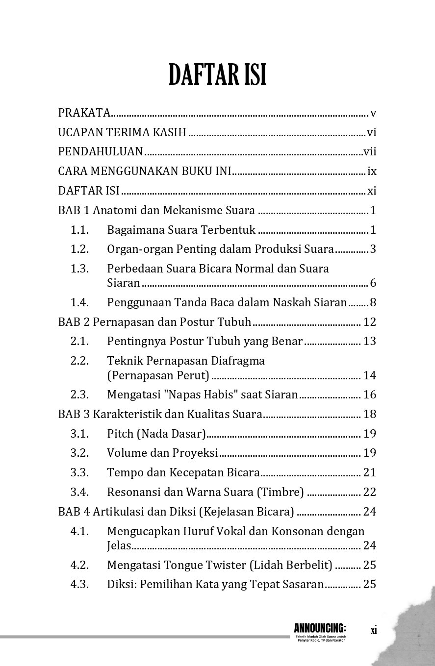ANNOUNCING Teknik Mudah Olah Suara untuk Penyiar Radio, TV dan Narator - Image 5