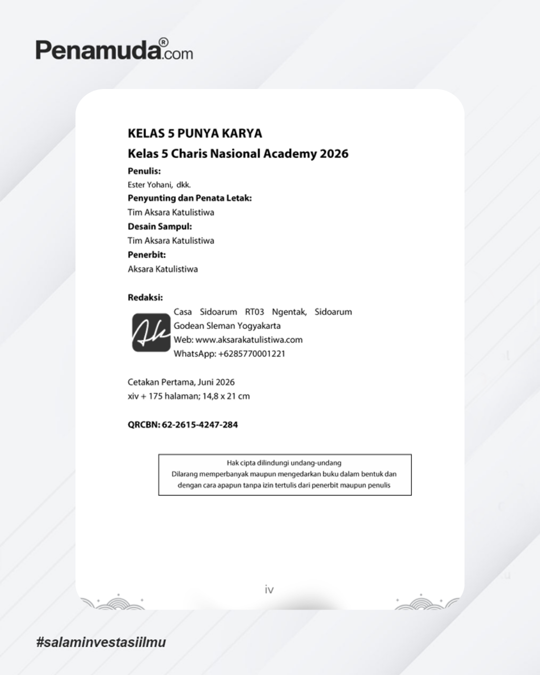 KELAS 5 PUNYA KARYA Kelas 5 Charis Nasional Academy 2026 - Image 4