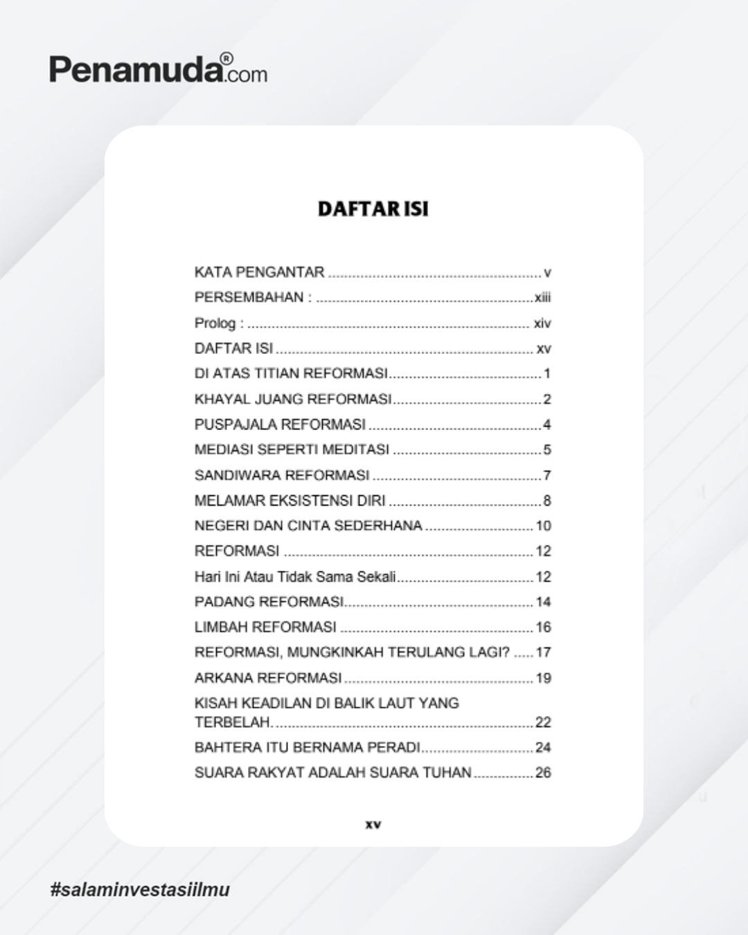 Kumpulan Puisi DI ATAS TITIAN REFORMASI Puisi Tentang Perjuangan, Keadilan dan Harapan Untuk Negeri - Image 6