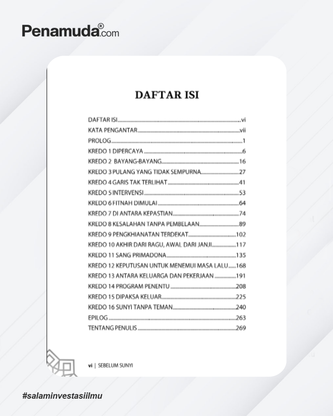 Sebuah Novel SEBELUM SUNYI Seri: Jalan Hidup Baco Londong - Image 6