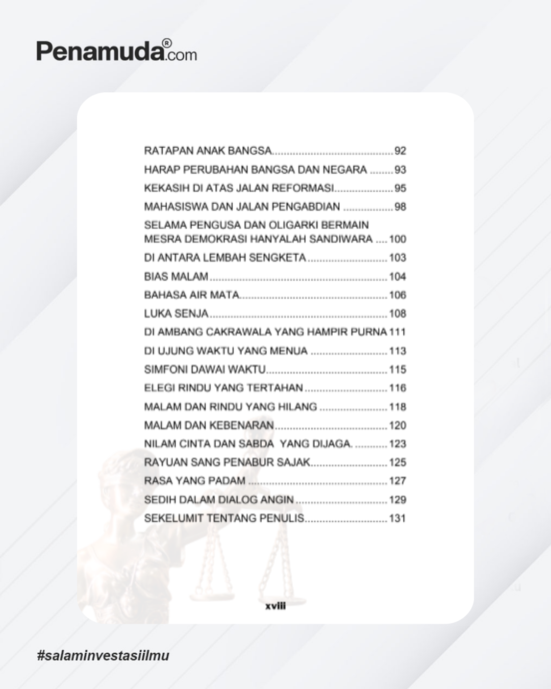 Kumpulan Puisi DI ATAS TITIAN REFORMASI Puisi Tentang Perjuangan, Keadilan dan Harapan Untuk Negeri - Image 8
