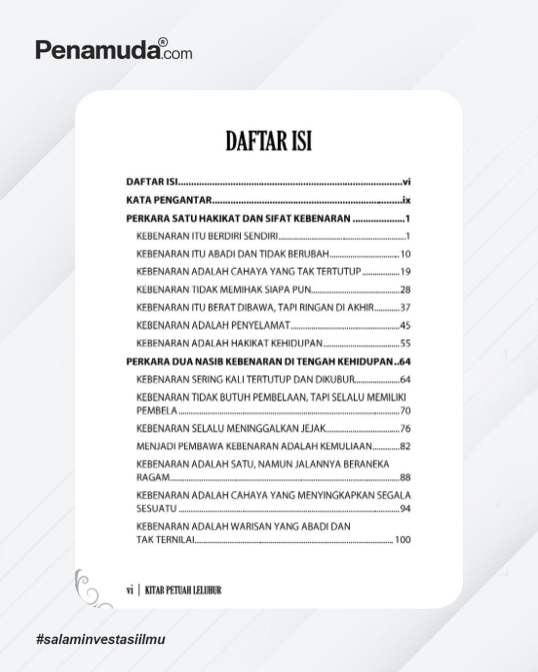 KITAB PETUAH LELUHUR HAKIKAT KEBENARAN & KEBOHONGAN Segela Perbuatan dan Pegangan Hidup - Image 5