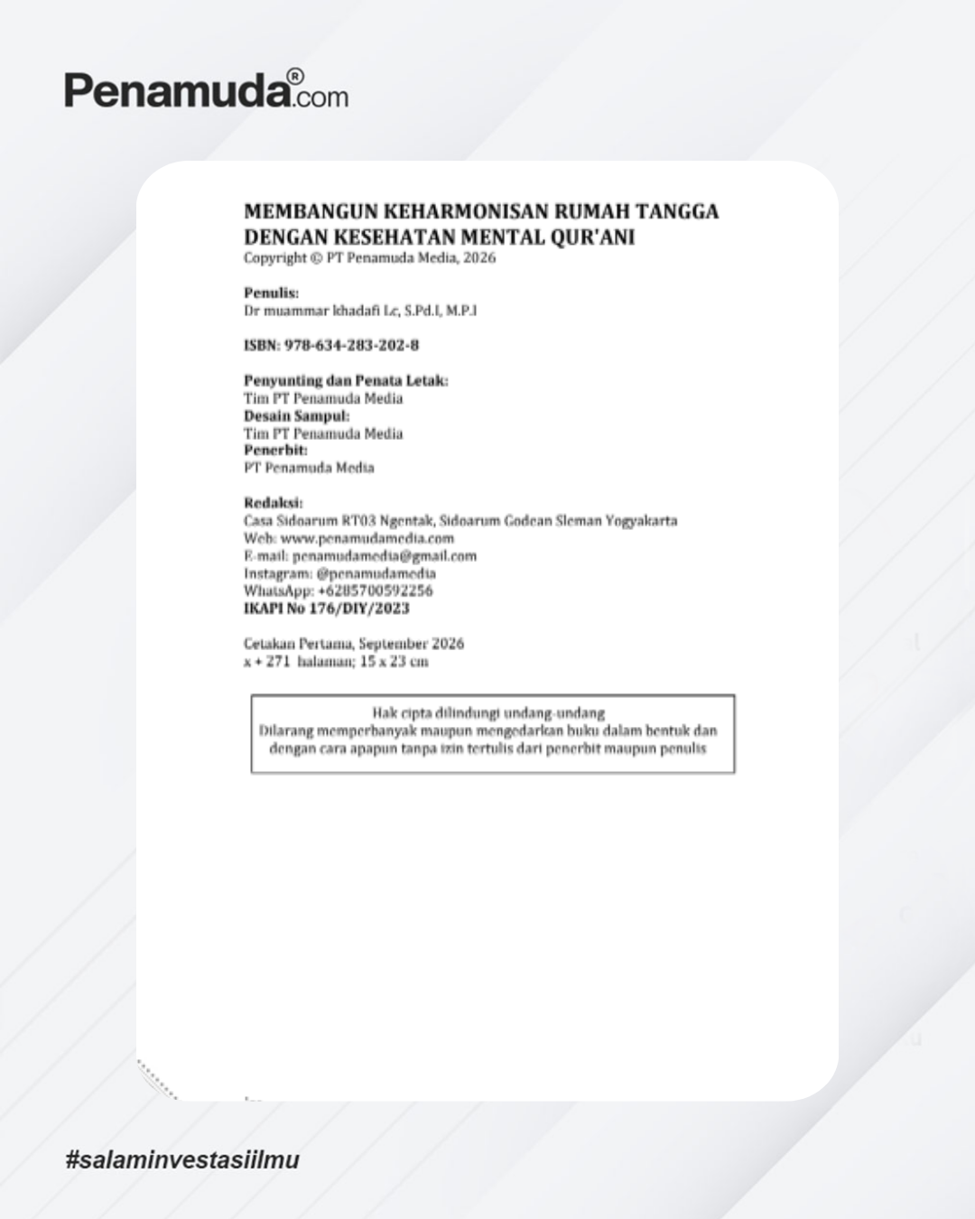 MEMBANGUN KEHARMONISAN RUMAH TANGGA DENGAN KESEHATAN MENTAL QUR’ANI - Image 4